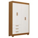 Ver imagem 1 de Guarda Roupa Infantil Zaki 4 Portas Branco Acetinado Savana - Reller