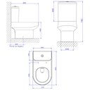 Ver imagem 2 de Bacia para Caixa Acoplada Deca Carrara Soft Antracite - P60685