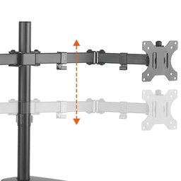 Suporte para 2 Monitores de 13 a 27 Vesa 75×75 - 100×100 - 3