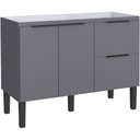 Ver imagem 1 de Gabinete em Madeira Cisne Cinza 1,14 Metros para Pia de 1,20 Metros - P100378 - Cozimax Gabinete Mad