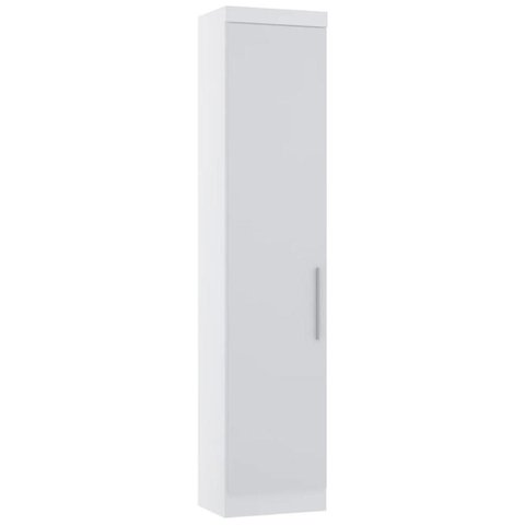 Guarda Roupa Modulado Sapateira 50cm 1 Porta Taiga Branco L01 - Mpozenato