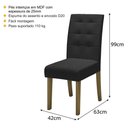 Ver imagem 3 de Conjunto com 2 Cadeiras de Jantar Multimóveis CR50040 Preto