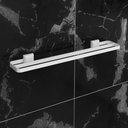 Ver imagem 3 de Kit Acessórios para Banheiros 3 Peças Lavabo Toalheiro Banho Duplo Branco