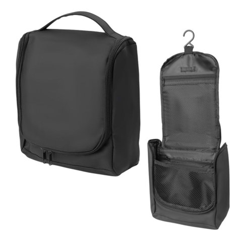 Necessaire 5,5L Preta Gancho Suspensa Organizador de Viagem