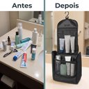 Ver imagem 5 de Necessaire 5,5L Preta Gancho Suspensa Organizador de Viagem