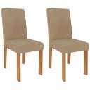 Ver imagem 3 de Sala de Jantar Mesa Adele 130x80 Cm e 4 Cadeiras Maia Madeira/off White/gengibre