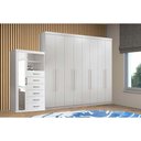 Ver imagem 1 de Guarda Roupa 2 Peças (1guardaroupa+1cômoda) Qc142 Branco - Santos Andirá