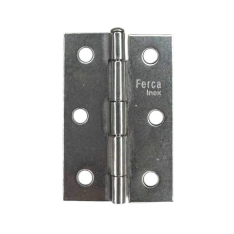 Dobradiça Porta Inox Kit 3 Peças - 2.1/2" 63mm Ferca