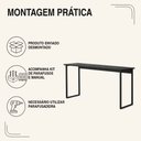 Ver imagem 5 de Escrivaninha Gamer Office 1,10 Klm 110x45 cm Compacta Klm Store