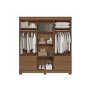 Ver imagem 2 de Guarda Roupa Casal 8 Portas e 4 Gavetas C/ Pés Curitiba 8.4 Jatobá - Santos Andirá