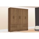 Ver imagem 1 de Guarda Roupa Casal 8 Portas e 4 Gavetas C/ Pés Curitiba 8.4 Jatobá - Santos Andirá