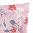Ver imagem 2 de Kit Cobre Leito Colcha Belle Casal Padrão Estampado Dupla Face 400 Fios 3 Peças Floral Rosê