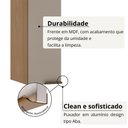 Ver imagem 2 de Armário Aéreo Vitra 20cm 1 Porta MDF MDP Laqueado Café Luciane Móveis