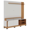 Ver imagem 1 de Estante Home Theater Jurerê 1.8 Off White Matte Freijó – Colibri