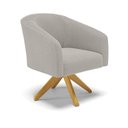 Ver imagem 6 de Poltrona Decorativa Giratória Ma30 Kit 2 Stella Bouclê Cinza D03 - D’Rossi