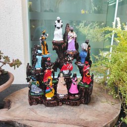 Altar Congá com 12 Orixás de 10 Cm Umbanda Cobre - 7