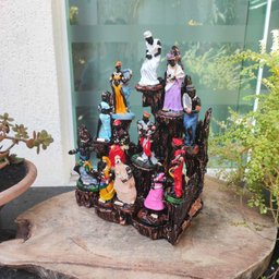 Altar Congá com 12 Orixás de 10 Cm Umbanda Cobre - 6