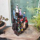 Ver imagem 2 de Altar Congá com 12 Orixás de 10 Cm Umbanda Cobre