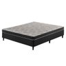 Cama Box Viúva Preta + Colchão Viúva Madison Espuma D20 Liso 128x188x49cm - 1