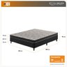Cama Box Viúva Preta + Colchão Viúva Madison Espuma D20 Liso 128x188x49cm - 2