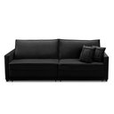 Ver imagem 5 de Sofá Cama Retrátil e Reclinável 2,30m com Molas Karina Veludo Preto Rover & Beato