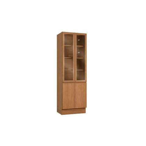 Módulos de Cozinha Kappesberg Ciela Cristaleira Ciela R631 C/ 4 Portas (2 C/ Vidro) 70x220cm Canela