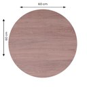 Ver imagem 4 de Mesa de Jantar Redonda 60 cm Tampo Evora em MDP Base Alpha Inox
