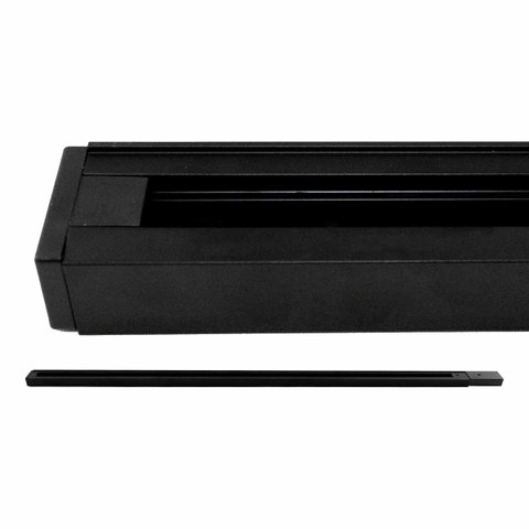 Trilho Sobrepor Eletrificado Preto em Alumínio 1 Metro Ac 35376 Opus St492