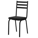 Ver imagem 2 de Kit com 2 Cadeiras de Jantar em Aço Tubular 118 Sf Preto - Movelpolo