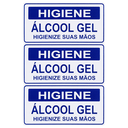Ver imagem 1 de Combo 6 Placas De Sinalização Higiene Álcool Gel Higienize Suas Mãos 20x10 Acesso - P-37/1 F9e