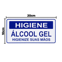Ver imagem 2 de Combo 6 Placas De Sinalização Higiene Álcool Gel Higienize Suas Mãos 20x10 Acesso - P-37/1 F9e