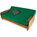 Ver imagem 4 de Sofá Cama Paris Sarja Verde Bandeira Madeira Maciça Alto Padrão