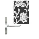 Ver imagem 3 de Arandela De Cupula Quadrada Floral Prata