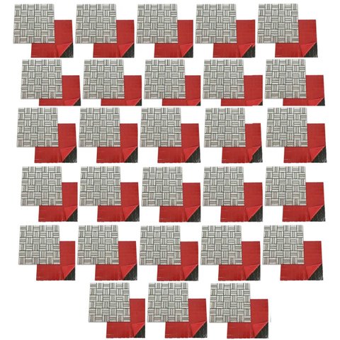 Pastilha de Vidro Adesiva Parede Kit 28 Uni Sala Cozinha Banheiro Decorativa Facil Aplicacao Moderna