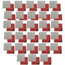 Ver imagem 1 de Pastilha de Vidro Adesiva Parede Kit 28 Uni Sala Cozinha Banheiro Decorativa Facil Aplicacao Moderna