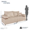 Ver imagem 3 de Sofá 4 Lugares 200 cm Linho