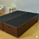 Ver imagem 5 de Cama Queen Box Baú Bi-partida 79 Blindada:corino Marrom/queen