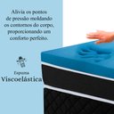 Ver imagem 4 de Cama Box Casal com Pillow Top Espuma Viscoelástica da Nasa e Molas Superlastic 138x188x57cm MaxSleep