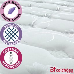 Cama Box Casal com Pillow Top Espuma Viscoelástica da Nasa e Molas Superlastic 138x188x57cm MaxSleep - 5 Cama Box Casal com Pillow Top Espuma Viscoelástica da Nasa e Molas Superlastic 138x188x57cm MaxSleep - 5