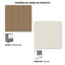 Ver imagem 5 de Mesa Cabeceira 02 Gavetas Enseada Rimo - Carvalho/palha