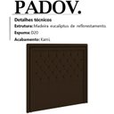 Ver imagem 3 de Cabeceira Solteiro 90 cm Padov Veludo SL 942 Peer