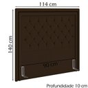 Ver imagem 4 de Cabeceira Solteiro 90 cm Padov Veludo SL 942 Peer