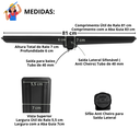 Ver imagem 6 de Ralo Linear Seca Box 80cm x 5cm Inox Trilho Escovado Coletor Preto e Tela