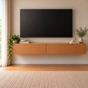 Ver imagem 6 de Rack Suspenso 1,19m para TV até 75 Polegadas com 2 Portas Basculantes Freijó Yescasa