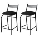 Ver imagem 1 de Kit 2 Banquetas Gourmet Para Bancada Ou Cozinha Ibiza Preto