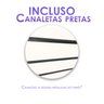 2 Paineis Canaletados - 2,44 X 1,22 + 100 Ganchos 15cm + Canaleta Preta - 2