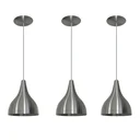 Ver imagem 1 de Luminárias pendentes balcão 3 un Alumínio