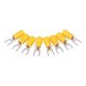 Kit Terminal Elétrico Garfo Forquilha 0,5 a 6,0mm - 125pçs - 7