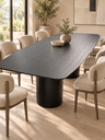 Ver imagem 1 de Mesa de Jantar Retangular 230x120cm Duo Cone - Ébano