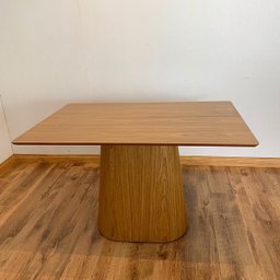 Mesa de Jantar Cone Retangular 140x90 cm Base Oval Freijó Tampo Freijó Freijó - 5